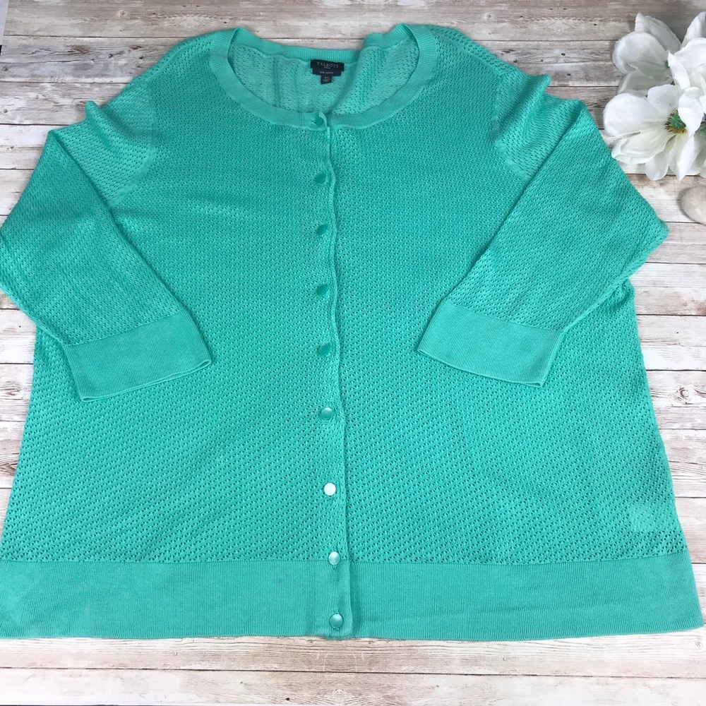Talbots Pima cotton cardigan size 3x